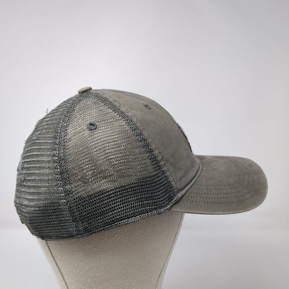 Carhartt Snapback Trucker Hat Gray One Size Adjustable Mesh Back Patched Logo - Picture 5 of 10